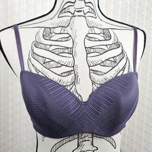 ThirdLove Everyday Lace T-shirt Bra Lightley Padded Purple Size 38A 1/2